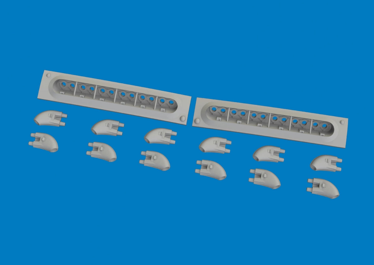 Eduard 6481060 P-40 exhaust stacks rounded PRINT Eduard 1/48 – zdjęcie 4
