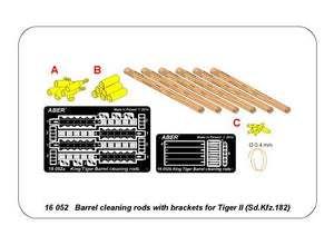 Aber 16052 Barrel cleaning rods with brackets for Tiger II 1/16 – zdjęcie 13