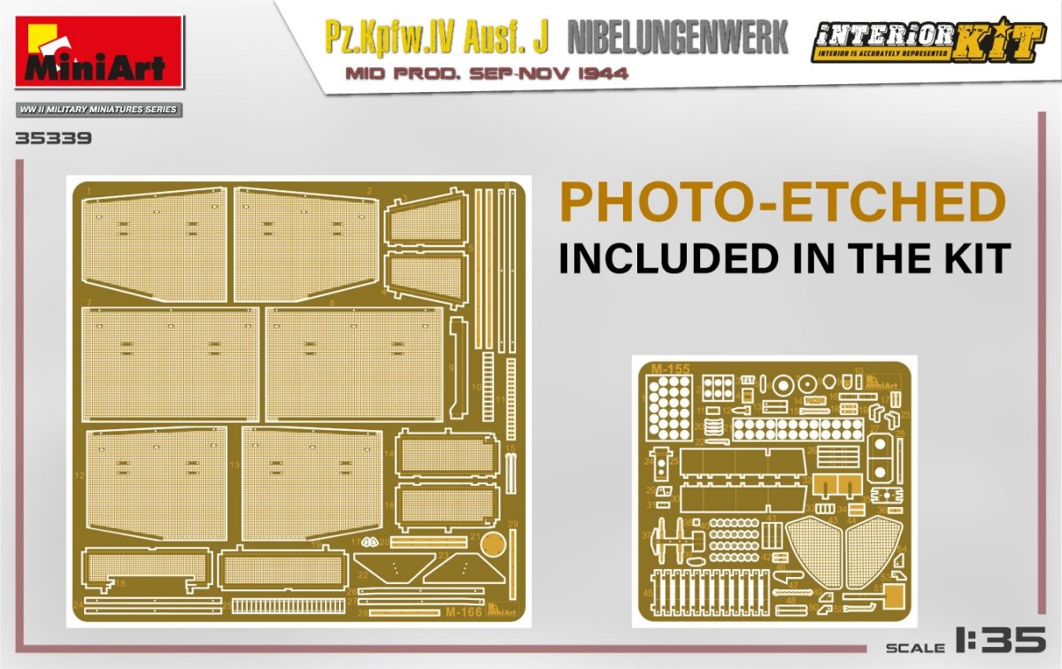 MiniArt 35339 Pz.Kpfw.IV Ausf. J Nibelungenwerk. MID PROD. SEP-NOV 1944 INTERIOR KIT 1/35 – immagine 4
