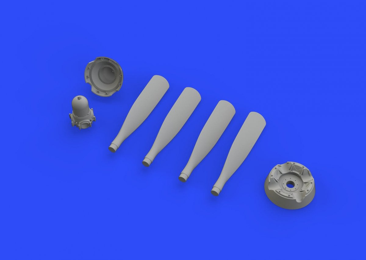 Eduard 648360 P-51D Hamilton Standard uncuffed propeller AIRFIX 1/48 – image 3