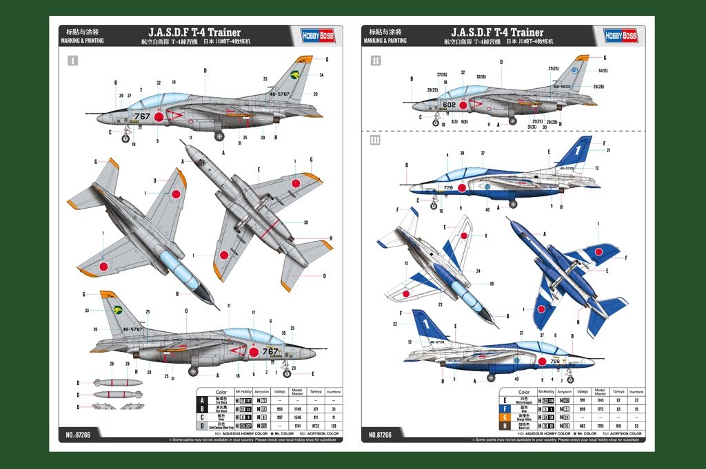 Hobby Boss 87266 J.A.S.D.F T-4 Trainer 1/72 – Bild 5