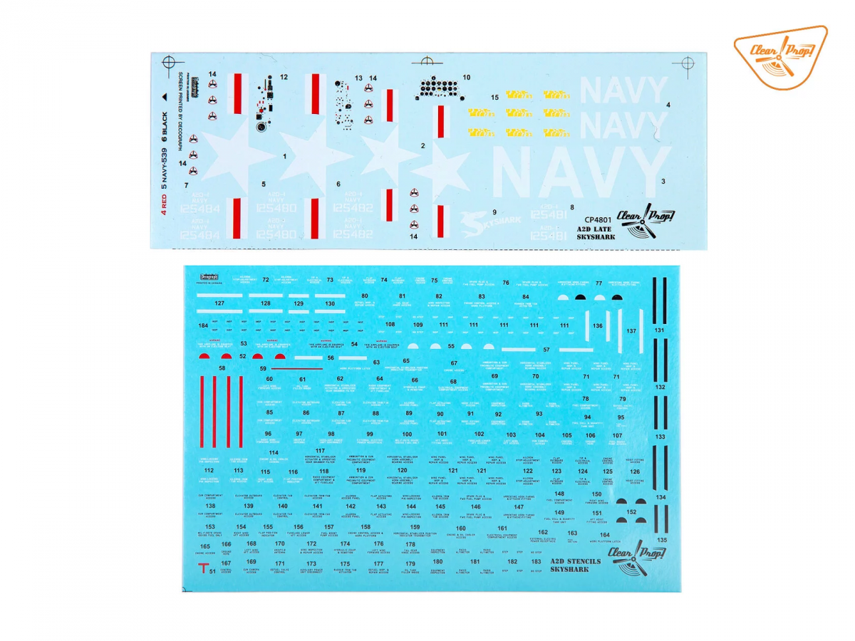 Clear Prop! CP4801 A2D-1 Skyshark ADVANCED KIT 1/48 – immagine 5