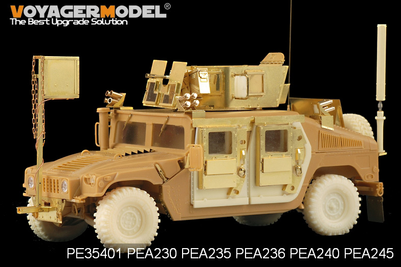 Voyager Model PEA245 Modern HUMVEE/DUMVEE family Super Swaper wheels w/spare wheel (GP) 1/35 – immagine 6