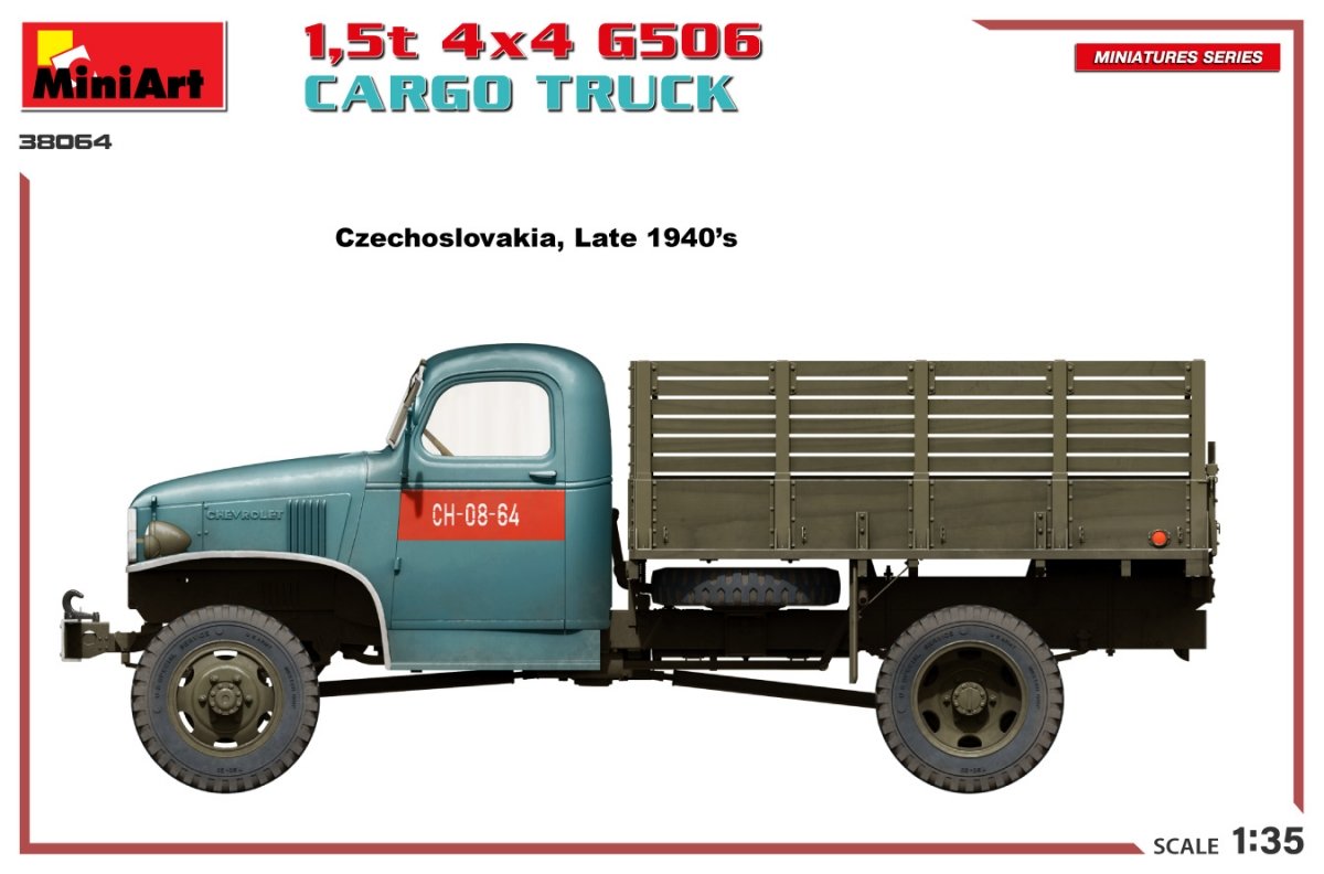 MiniArt 38064 1,5t 4×4 G506 CARGO TRUCK 1/35 – immagine 3