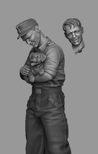 Panzer Art FI35-120 StuG driver with puppy 1/35 – imagen 3