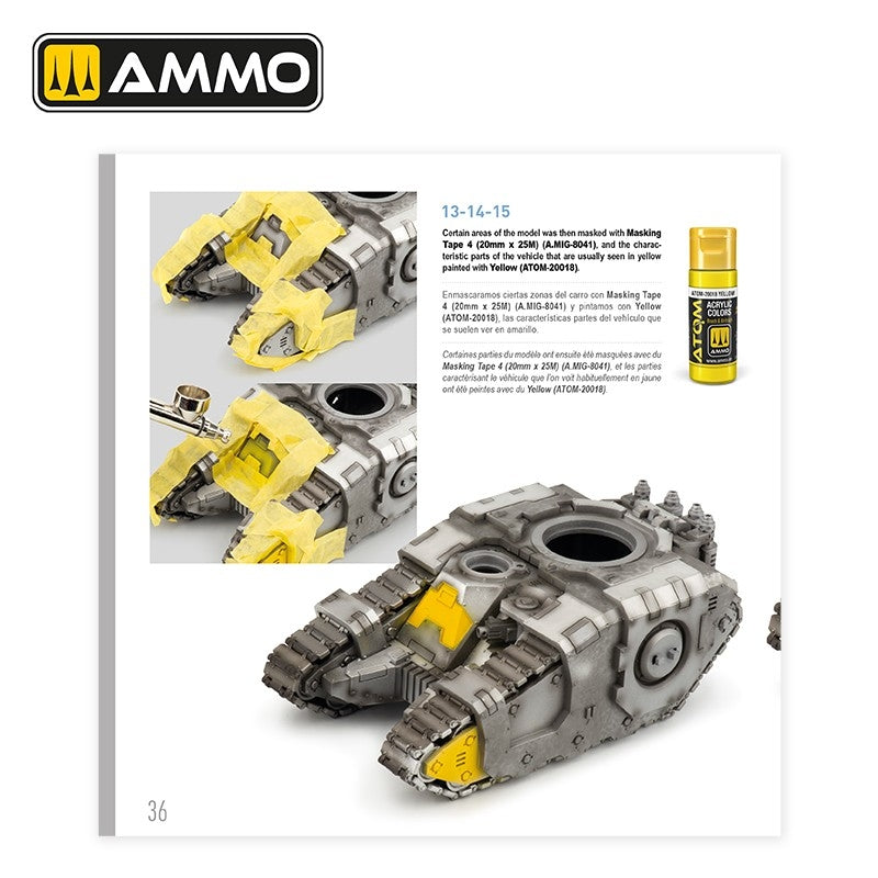 AMMO by Mig Jimenez 5231 THE WEATHERING TECHNICAL GUIDE 01 - Metallized (English, Castellano, Francais) – immagine 5