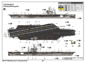 Trumpeter 06716 USS John F. Kennedy CV-67 1/700 – immagine 4