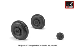 Armory Models AW32015 Iljushin IL-2 Bark early type wheels w/ weighted tyres 1/32 – zdjęcie 5