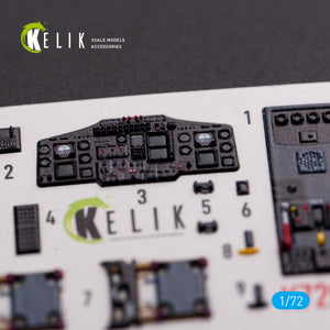Décalcomanies 3D intérieures KELIK K72058 HH-65A/B Dolphin pour maquette Dream Model au 1/72 – image 5