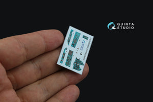 Quinta Studio QD72108 MiG-21PFM Emerald panels 3D-Printed &amp;amp; coloured Interior on decal paper (Eduard) 1/72 – immagine 6