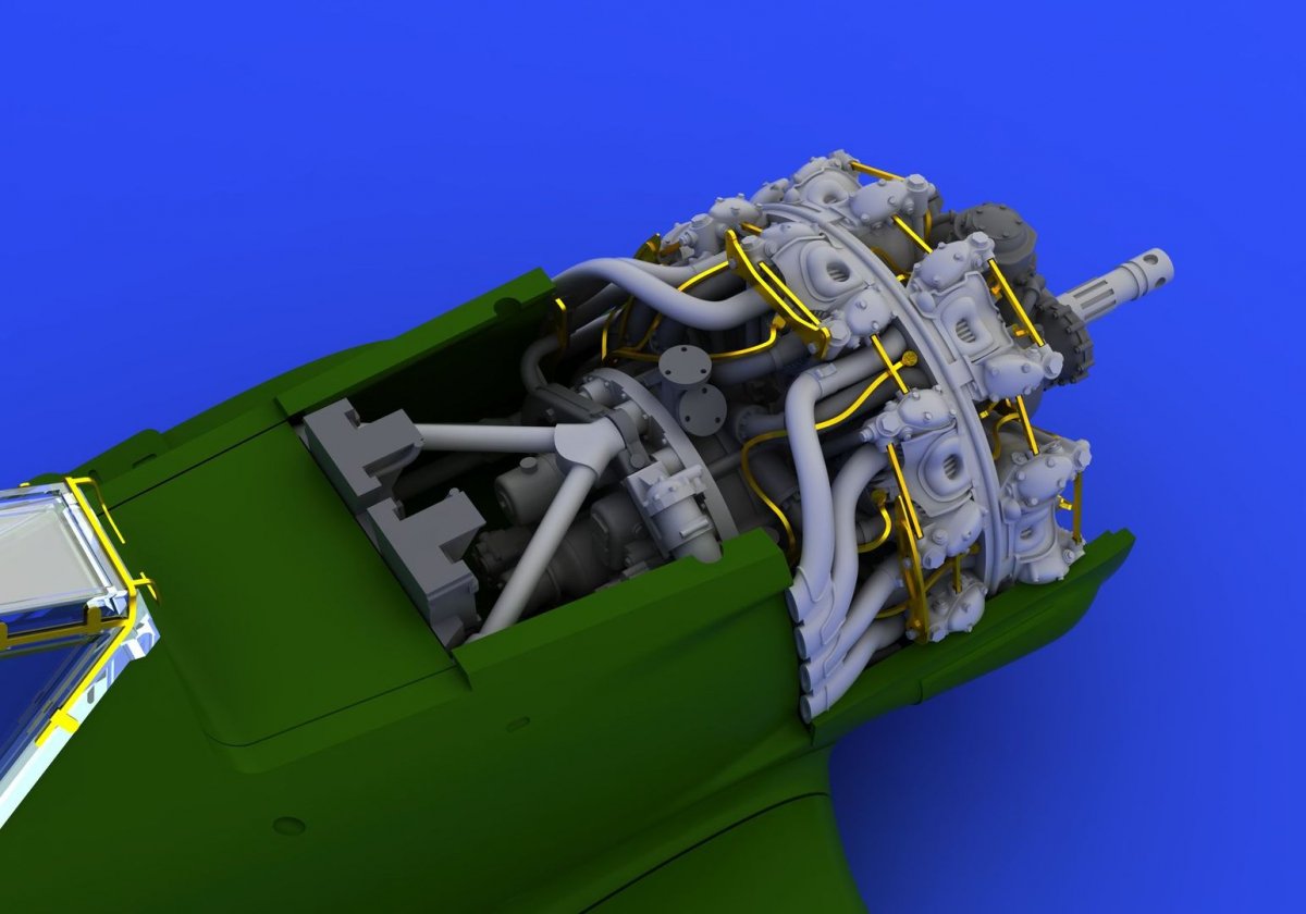 Eduard 672082 Fw 190A-8 engine 1/72 (EDUARD) – immagine 2