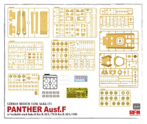 Rye Field Model 5045 German Medium Tank Sd.Kfz.171 Panther Ausf. F w/ workable track 1/35 – immagine 4