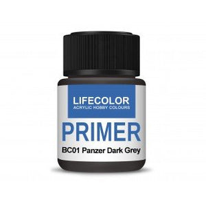 Lifecolor BC01 Acrylic Primer Panzer Dark Gray 22ml – image 2