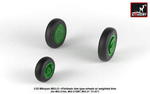 Armory Models AW32011 Roues Fishbed pour Mikoyan MiG-21 avec pneus lestés, fin de série, échelle 1/32 – image 3