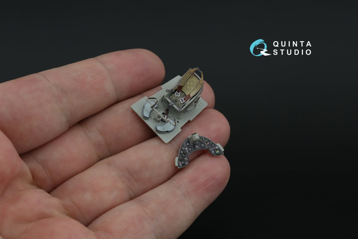 Quinta Studio QD48466 Macchi MC.200 Saetta (Early) 3D-Printed coloured Interior on decal paper (Italeri) 1/48 – immagine 8