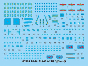 Trumpeter 03915 PLAAF J-11B fighter 1/144 – Bild 3