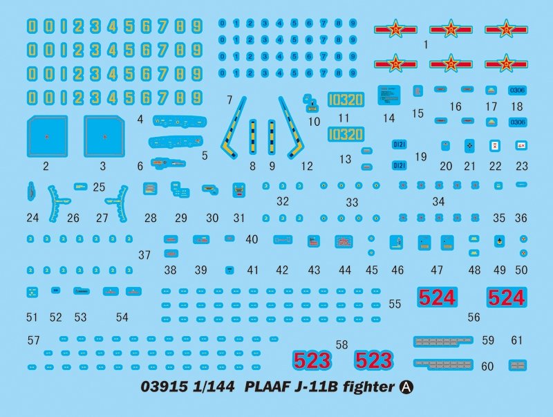 Trumpeter 03915 PLAAF J-11B fighter 1/144 – Bild 3