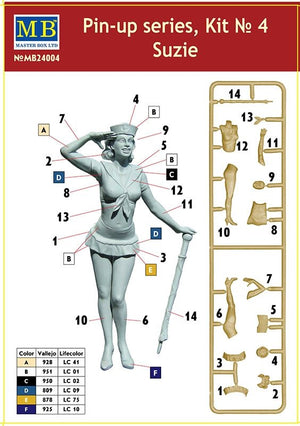 Master Box 24004 Pin-up series Kit No. 4 Suzie 1/24 – immagine 4