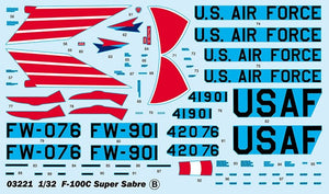 Trumpeter 03221 F-100C Super Sabre 1/32 – image 4