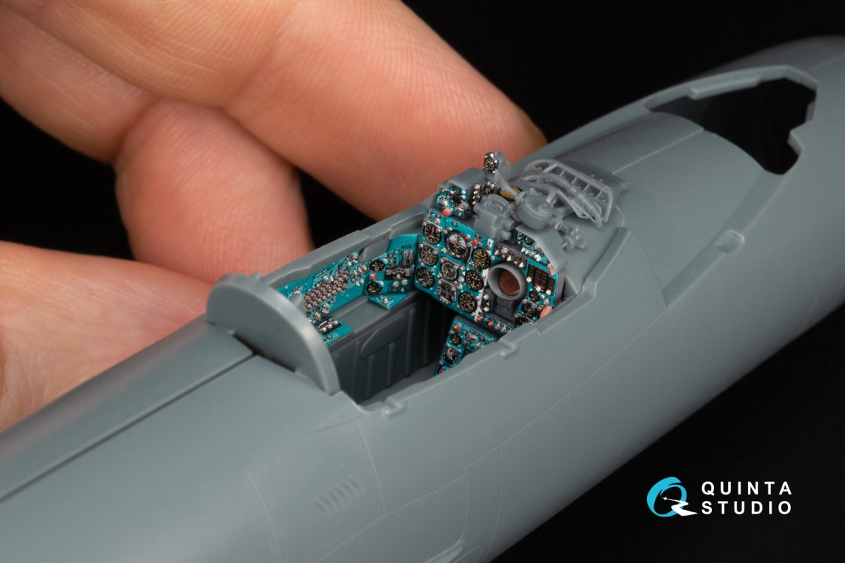 Quinta Studio QD+48577 MiG-21MF Fishbed-J (Moscow plant) 3D-Printed &amp;amp; coloured Interior on decal paper (Eduard) (with 3D-printed resin parts) 1/48 – imagen 10