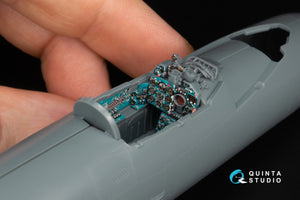Quinta Studio QD+48577 MiG-21MF Fishbed-J (Moscow plant) 3D-Printed &amp;amp; coloured Interior on decal paper (Eduard) (with 3D-printed resin parts) 1/48 – imagen 10