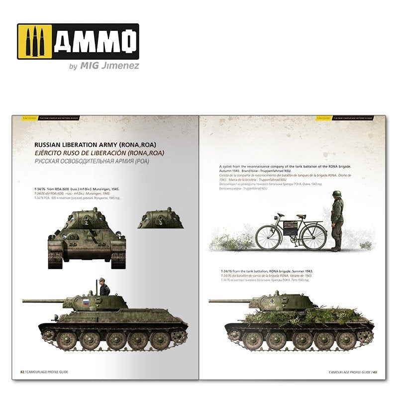 AMMO of Mig Jimenez 6145 T-34 Colors. T-34 Tank Camouflage Patterns in WWII (Multilingual) – imagen 6