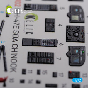 KELIK K72102 MH-47E interior 3D decals for Italeri kit 1/72 – Bild 4