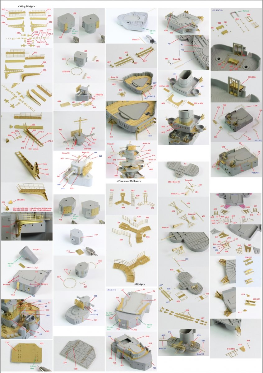 Pontos 22001F2 BISMARCK 1941 Detail Up Set Basic Ver.2 1/200 – immagine 23