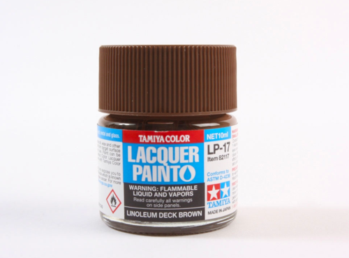 Tamiya 82117 LP-17 Linoleum deck brown 10ml – immagine 3