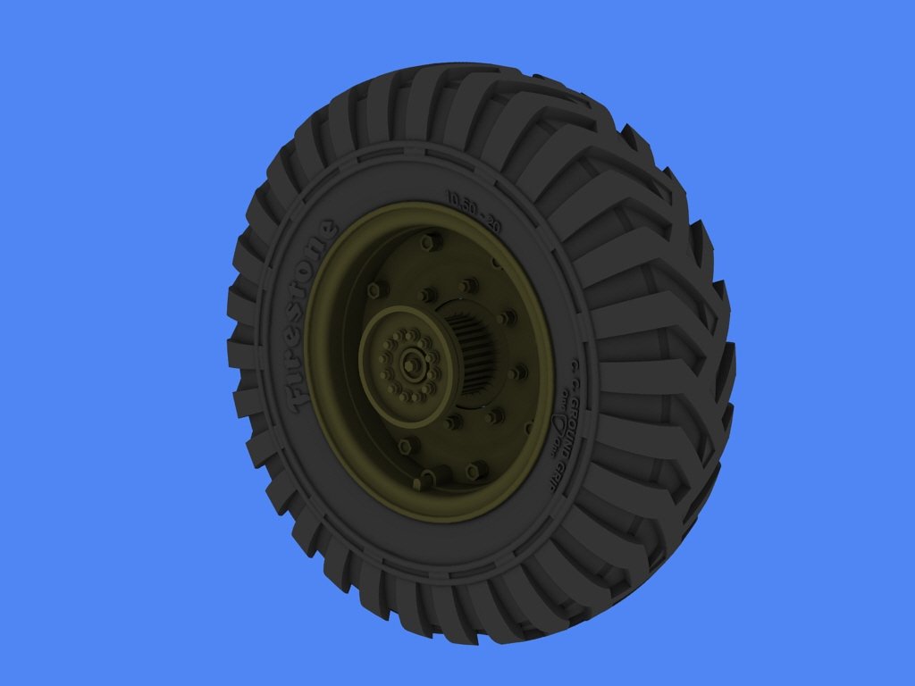Panzer Art RE35-261 Bedford QLC road wheels (Firestone) 1/35 – image 3