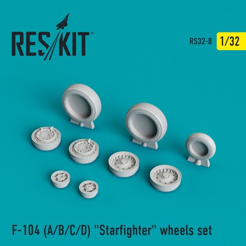 RESKIT RS32-0008 F-104 (A/B/C/D) "Starfighter" wheels set 1/32