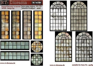 Accessoires imprimés RT-Diorama 35756 : Vitrines d’usine « Atelier industriel » 1/35