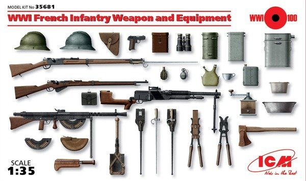 ICM 35681 Armes et équipements d'infanterie française (1914-1918) (1/35) 