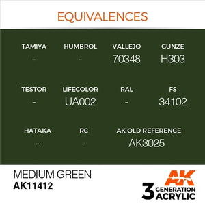 AK Interactive AK11412 Medium Green 17ml – image 3