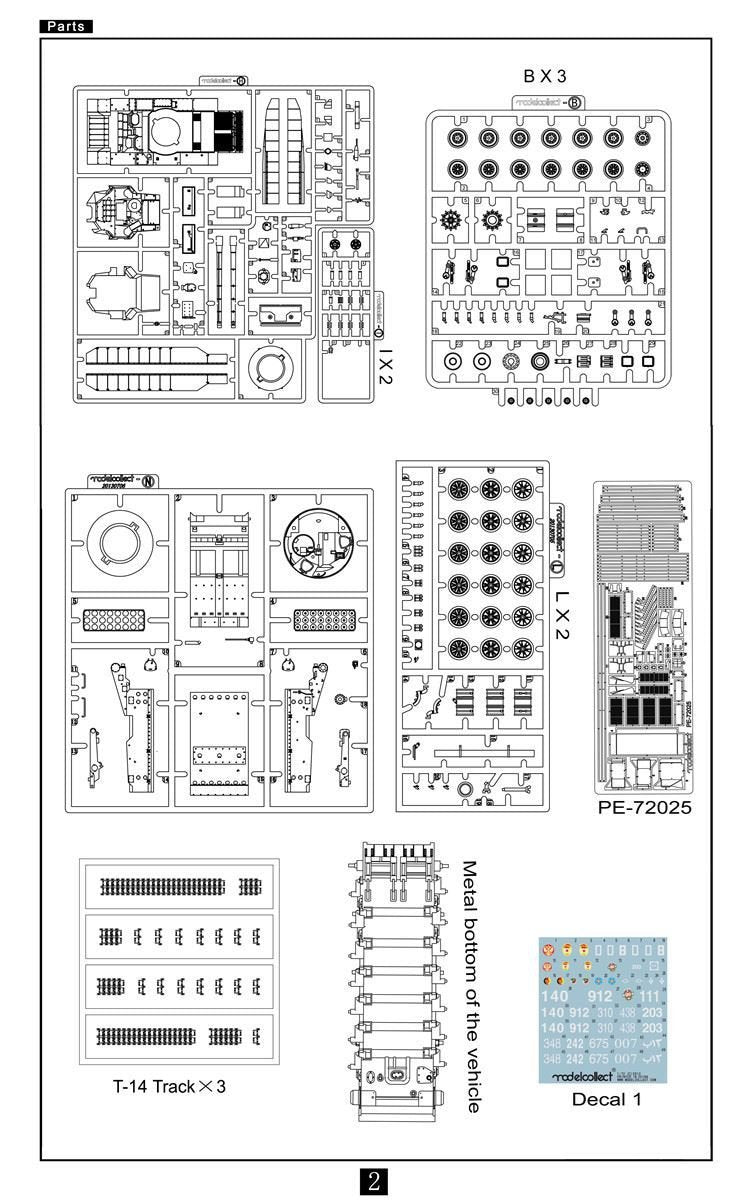 Modelcollect UA72127 TOS-2 Prospective Thermobaric MuLtlplelaunch Rocket System on Armata Universal Combat Platform 1/72 – Bild 5