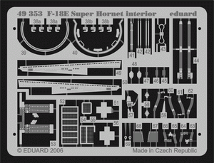 Eduard 49353 F-18E interior 1/48 Hasegawa – immagine 2