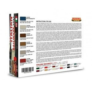 Lifecolor XS13 Acrylic color Set Italian Railways Set 1 6x22ml – immagine 2