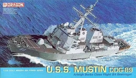 Dragon 7044 USS Mustin DDG-89, destroyer de classe Arleigh Burke Flight IIA, échelle 1/700