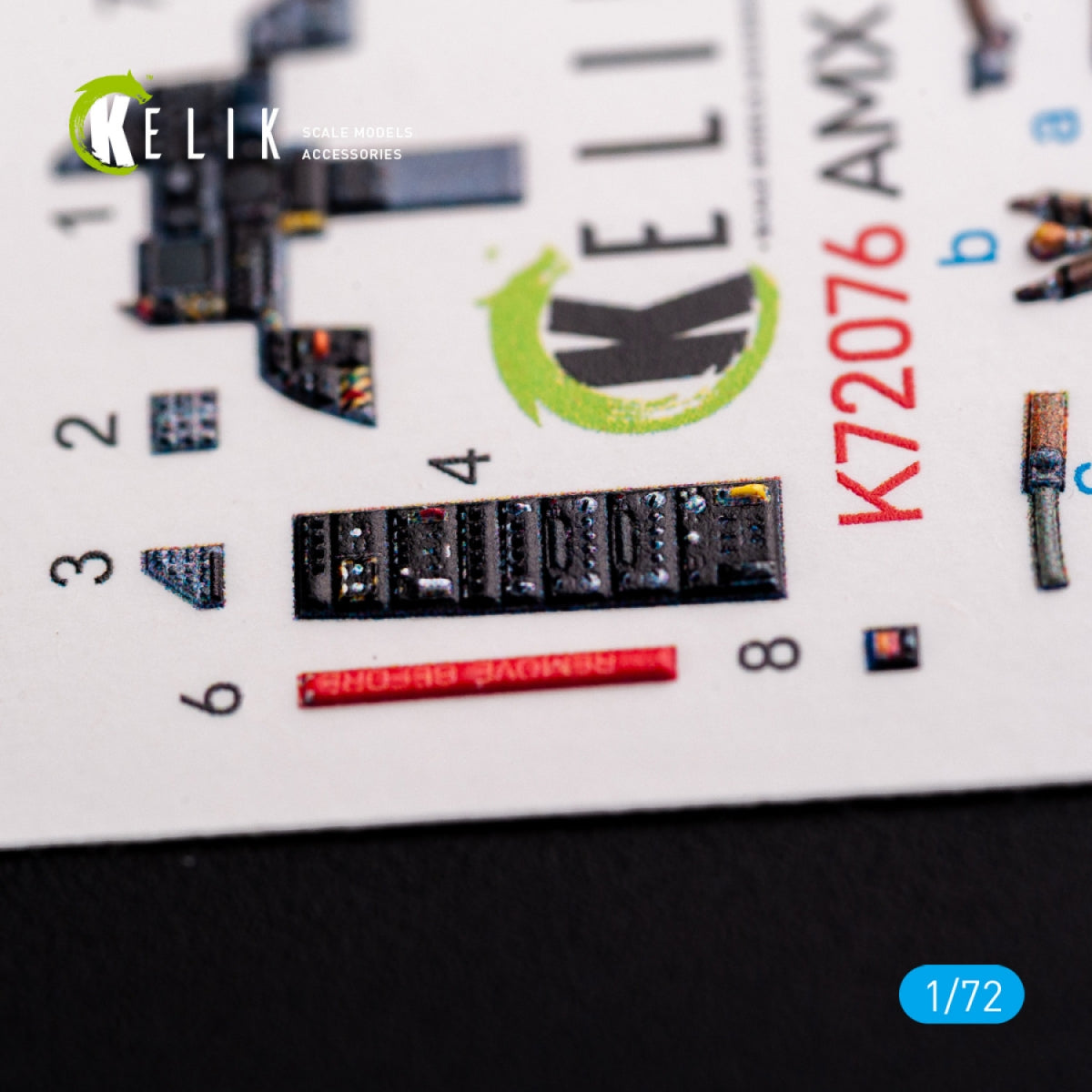 KELIK K72076 Amx Ghibli interior 3D decals for Italeri kit 1/72 – immagine 6