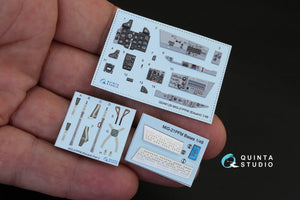 Quinta Studio QD48129 MiG-21PFM (grey color panels) 3D-Printed &amp;amp; coloured Interior on decal paper (for Eduard kit) 1/48 – zdjęcie 2