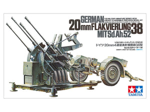 Tamiya 35091 20mm Flakvierling 38 MITSd.Ah.52 1/35 – imagen 2