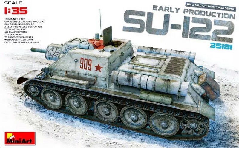 Voyager Model PE35886 WWII Russia SU-122 Basic For MINIART 1/35 – zdjęcie 10