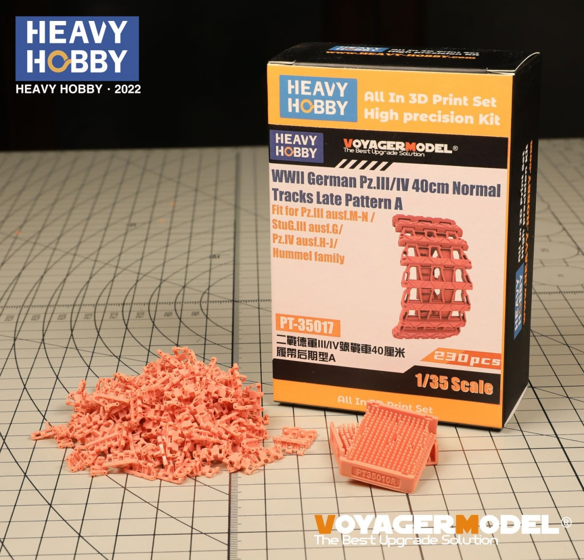 Heavy Hobby PT35017 WWII German Pz.III/IV 40cm Normal Tracks Late Pattern A 1/35 – immagine 2