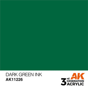AK Interactive AK11226 VERT FONCÉ – ENCRE 17 ml