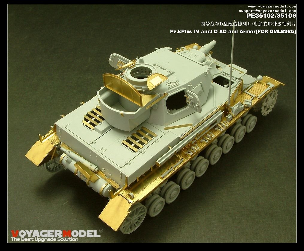 Voyager Model PE35106 Pz.kPfw. IV ausf D AD Armor 1/35 – immagine 3