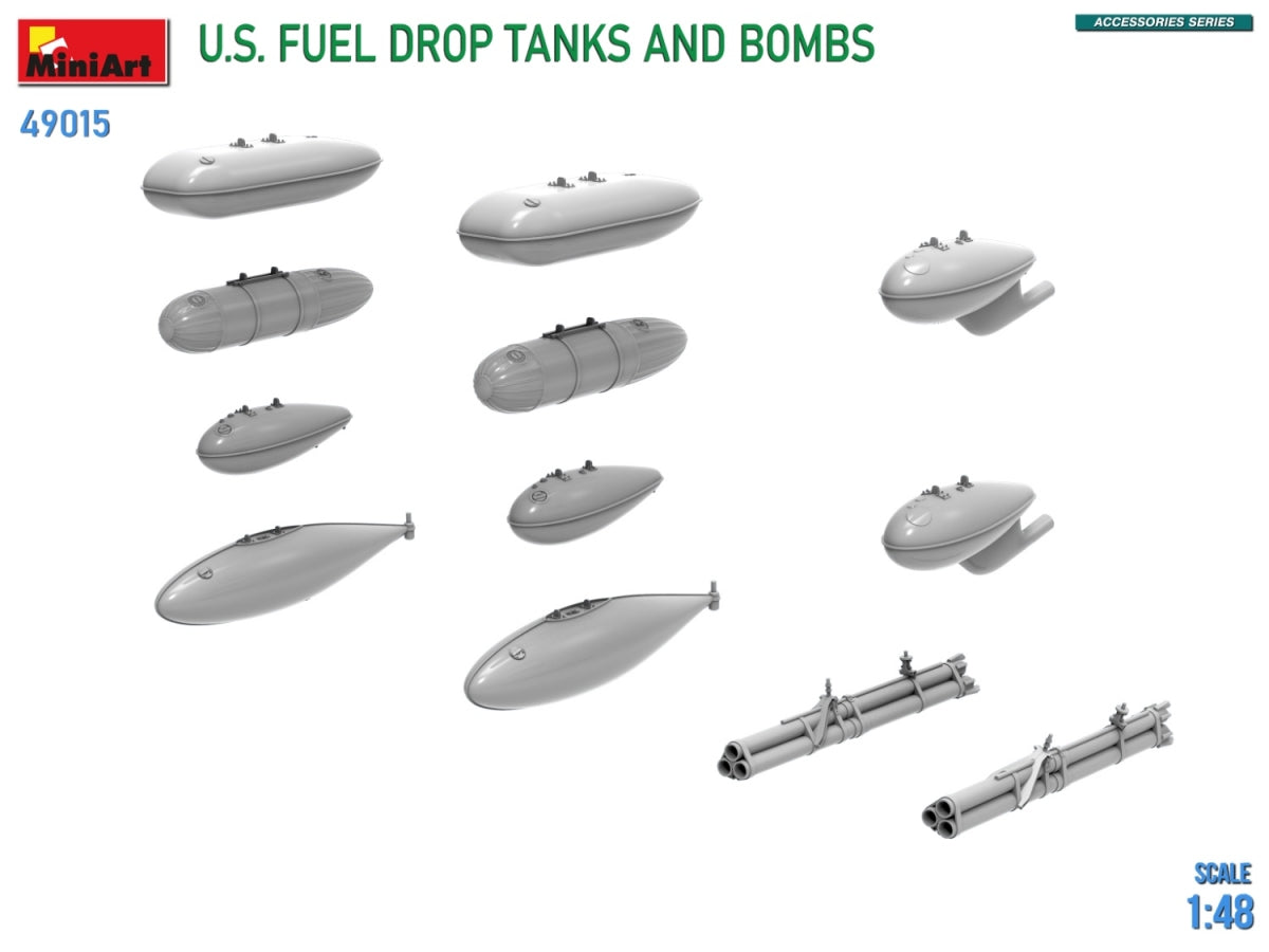 MiniArt 49015 Réservoirs de carburant et bombes largables américains 1/48 – image 4