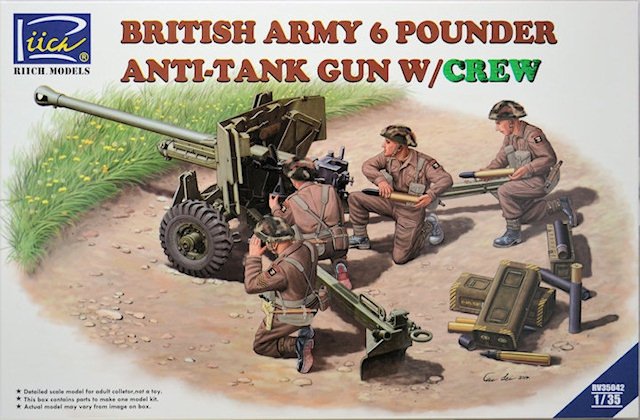 Riich Models RV35042 British Army 6 Pounder Anti-Tank Gun w/Crew 1/35