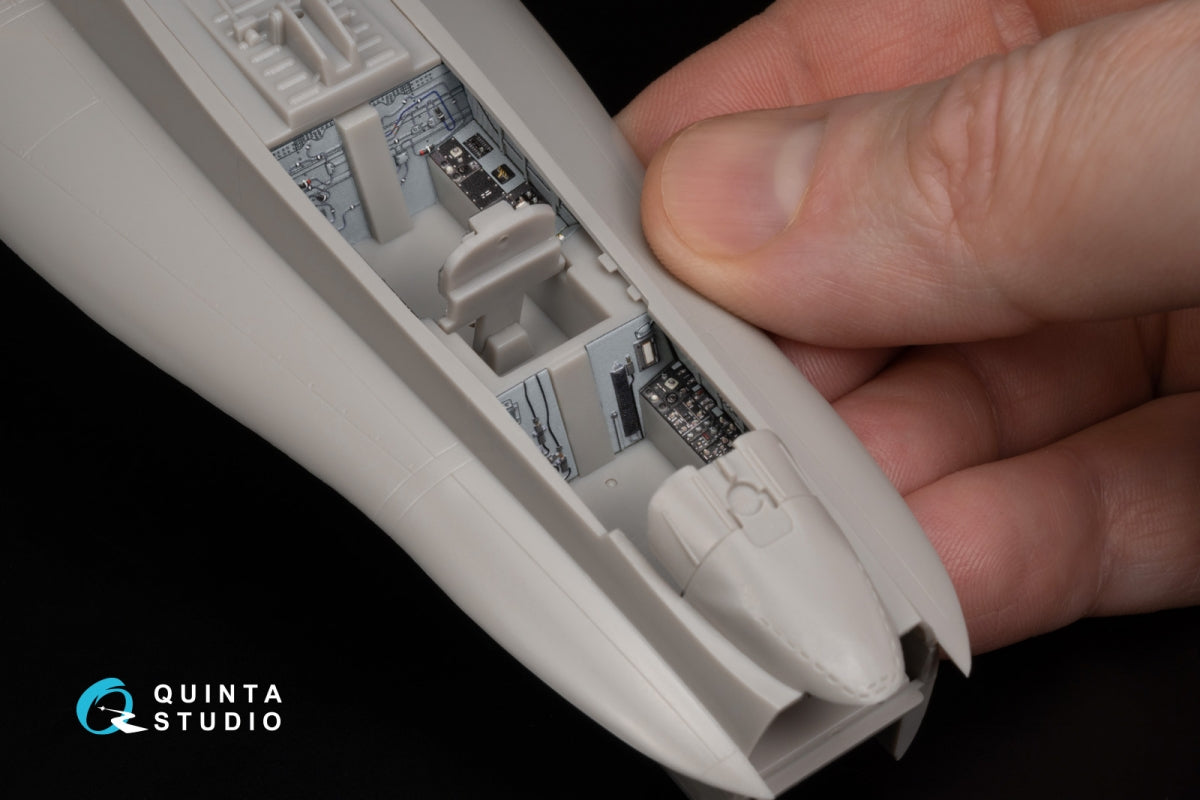 Quinta Studio QD48346 FA-18D early 3D-Printed &amp;amp; coloured Interior on decal paper (Hasegawa) 1/48 – immagine 10