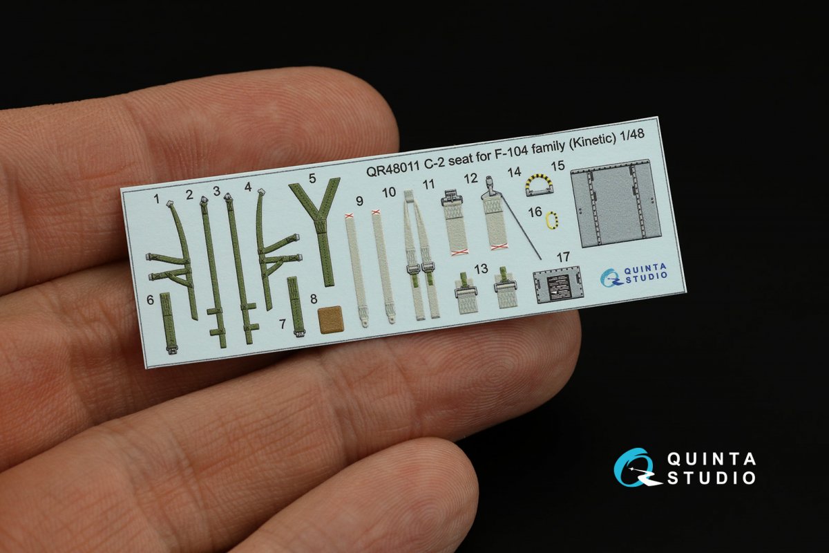 Siège Quinta Studio QR48011 C-2 pour la famille F-104 (Kinetic) 1/48 – image 8