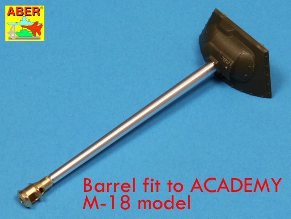 Aber 35L-137 U.S 76 mm M1A2 barrel with muzzle brake for Sherman M4 &amp;amp; M-18 Hellcat 1/35 – zdjęcie 4